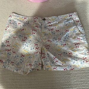 Old Navy Red and White Bermuda Shorts
